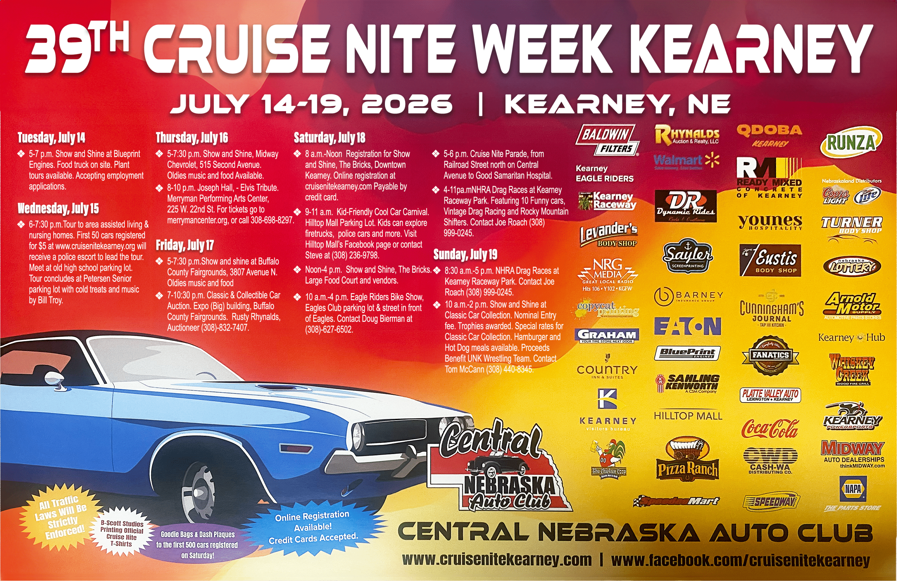CN_2026_poster 2025 Cruise Nite Poster of Events